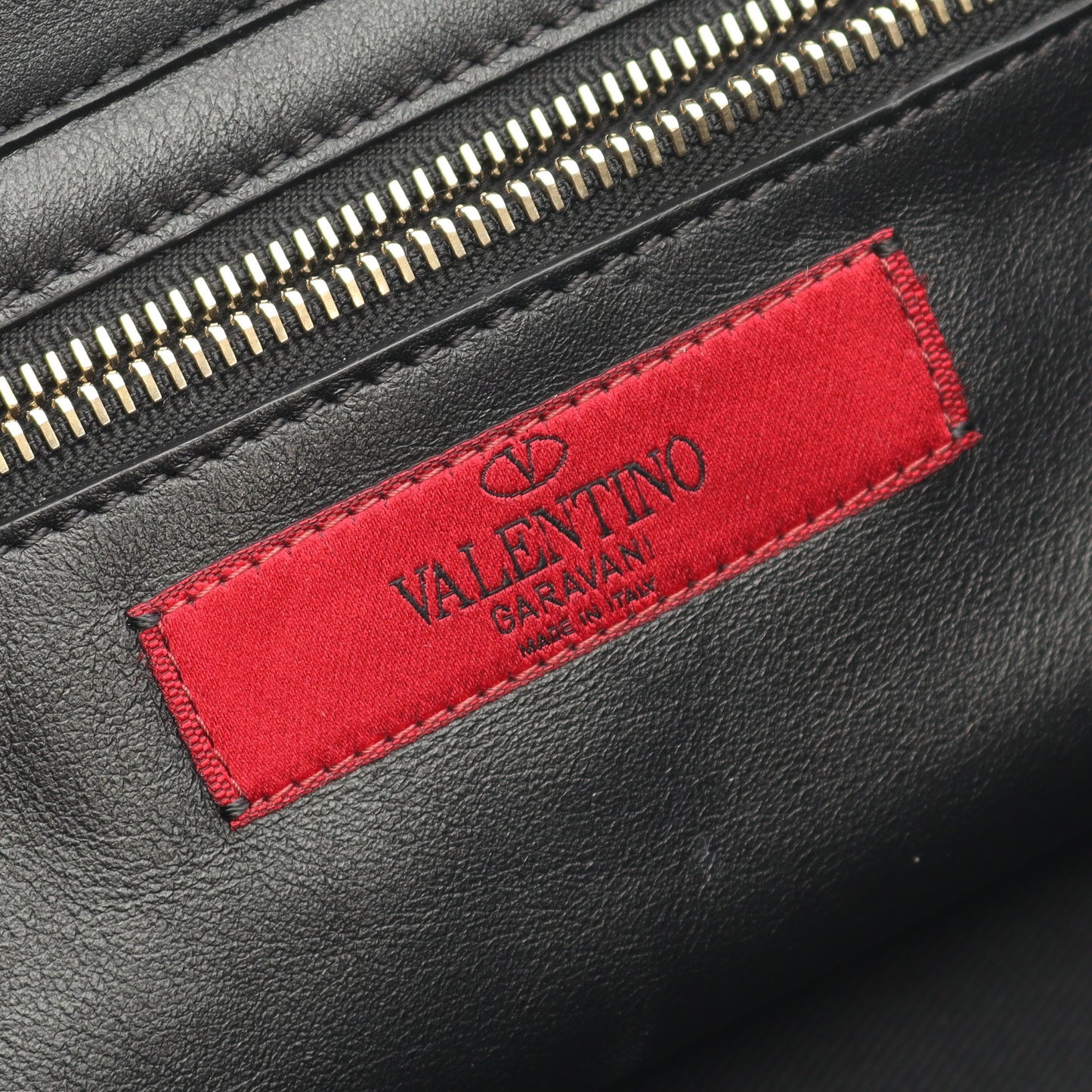 ロックスタッズ ハンドバッグ レザー ブラック 2WAY ヴァレンティノ バッグ VALENTINO