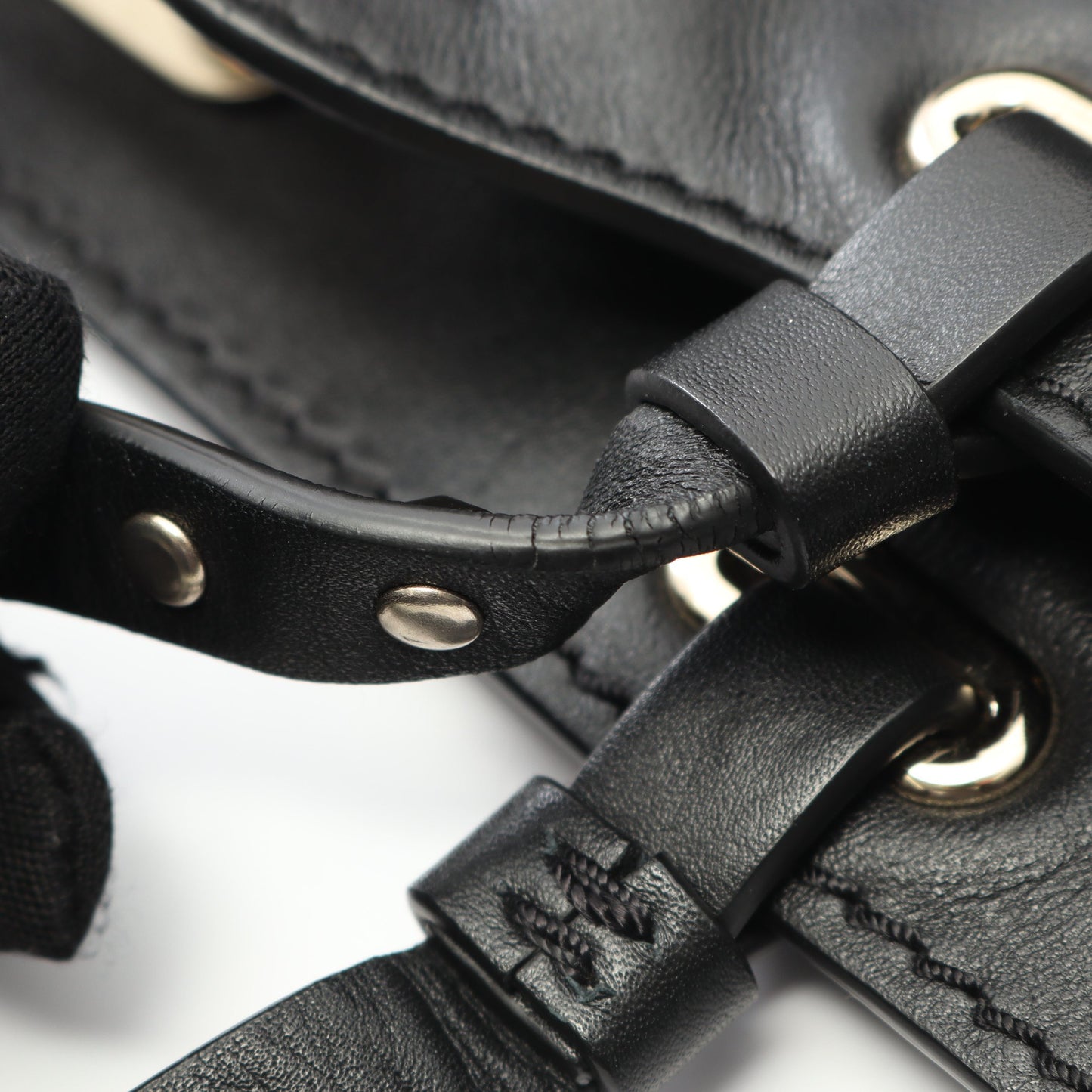 ロックスタッズ ハンドバッグ レザー ブラック 2WAY ヴァレンティノ バッグ VALENTINO