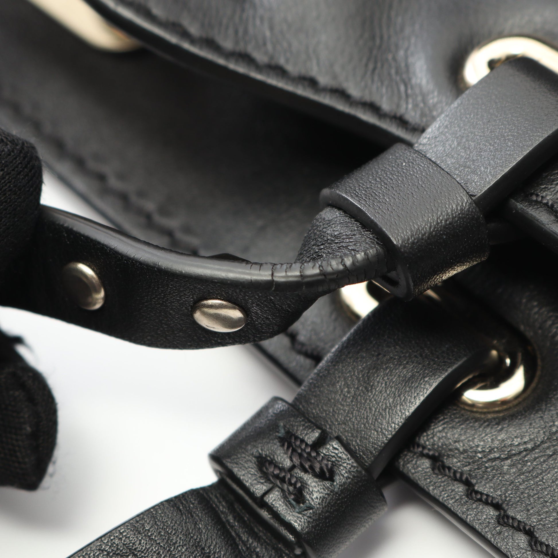 ロックスタッズ ハンドバッグ レザー ブラック 2WAY ヴァレンティノ バッグ VALENTINO