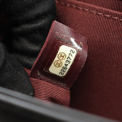 ボーイシャネル シェブロン Vステッチ チェーンショルダーバッグ レザー ブラック ゴールド金具 シャネル バッグ CHANEL