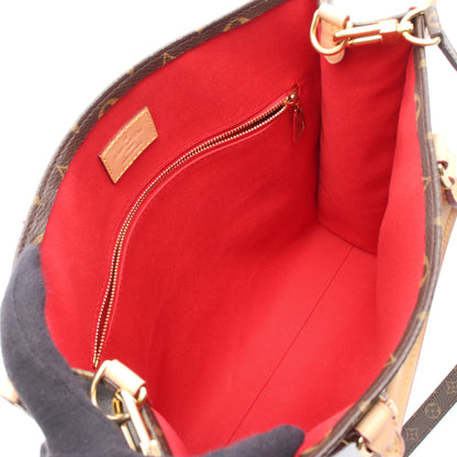 サックプラPM モノグラム ハンドバッグ トートバッグ PVC レザー ブラウン 2WAY ルイヴィトン バッグ LOUIS VUITTON