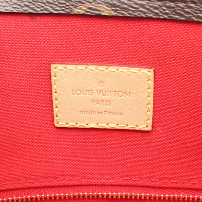 サックプラPM モノグラム ハンドバッグ トートバッグ PVC レザー ブラウン 2WAY ルイヴィトン バッグ LOUIS VUITTON