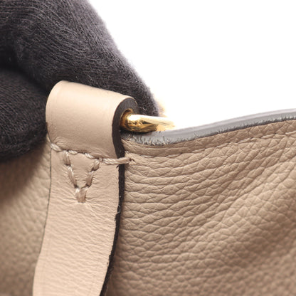 オンマイサイドPM モノグラム グレージュ ハンドバッグ レザー PVC ピンクベージュ ブラウン 2WAY ルイヴィトン バッグ LOUIS VUITTON