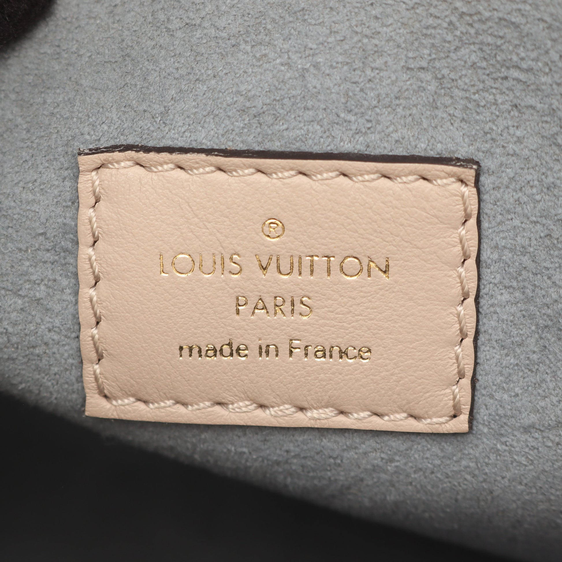 オンマイサイドPM モノグラム グレージュ ハンドバッグ レザー PVC ピンクベージュ ブラウン 2WAY ルイヴィトン バッグ LOUIS VUITTON
