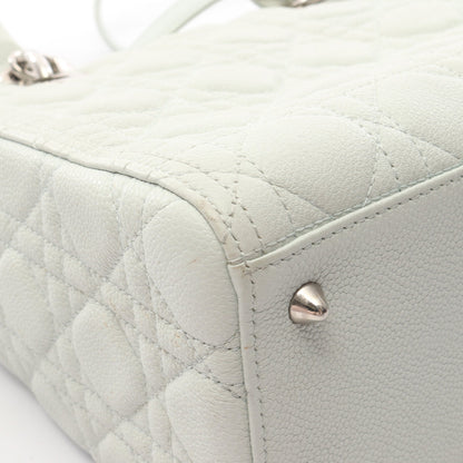 LADY DIOR レディディオール ハンドバッグ レザー ライトグリーン 2WAY クリスチャンディオール バッグ Christian Dior