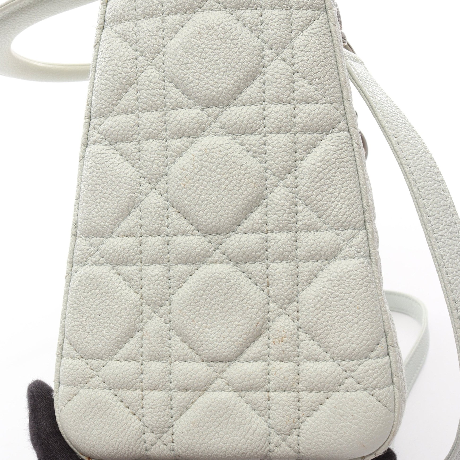 LADY DIOR レディディオール ハンドバッグ レザー ライトグリーン 2WAY クリスチャンディオール バッグ Christian Dior