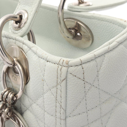 LADY DIOR レディディオール ハンドバッグ レザー ライトグリーン 2WAY クリスチャンディオール バッグ Christian Dior
