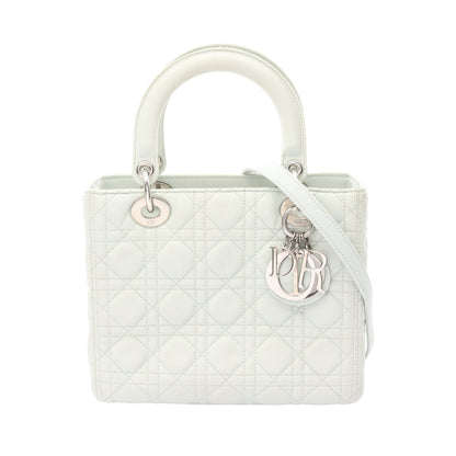 LADY DIOR レディディオール ハンドバッグ レザー ライトグリーン 2WAY クリスチャンディオール バッグ Christian Dior