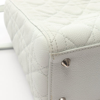 LADY DIOR レディディオール ハンドバッグ レザー ライトグリーン 2WAY クリスチャンディオール バッグ Christian Dior