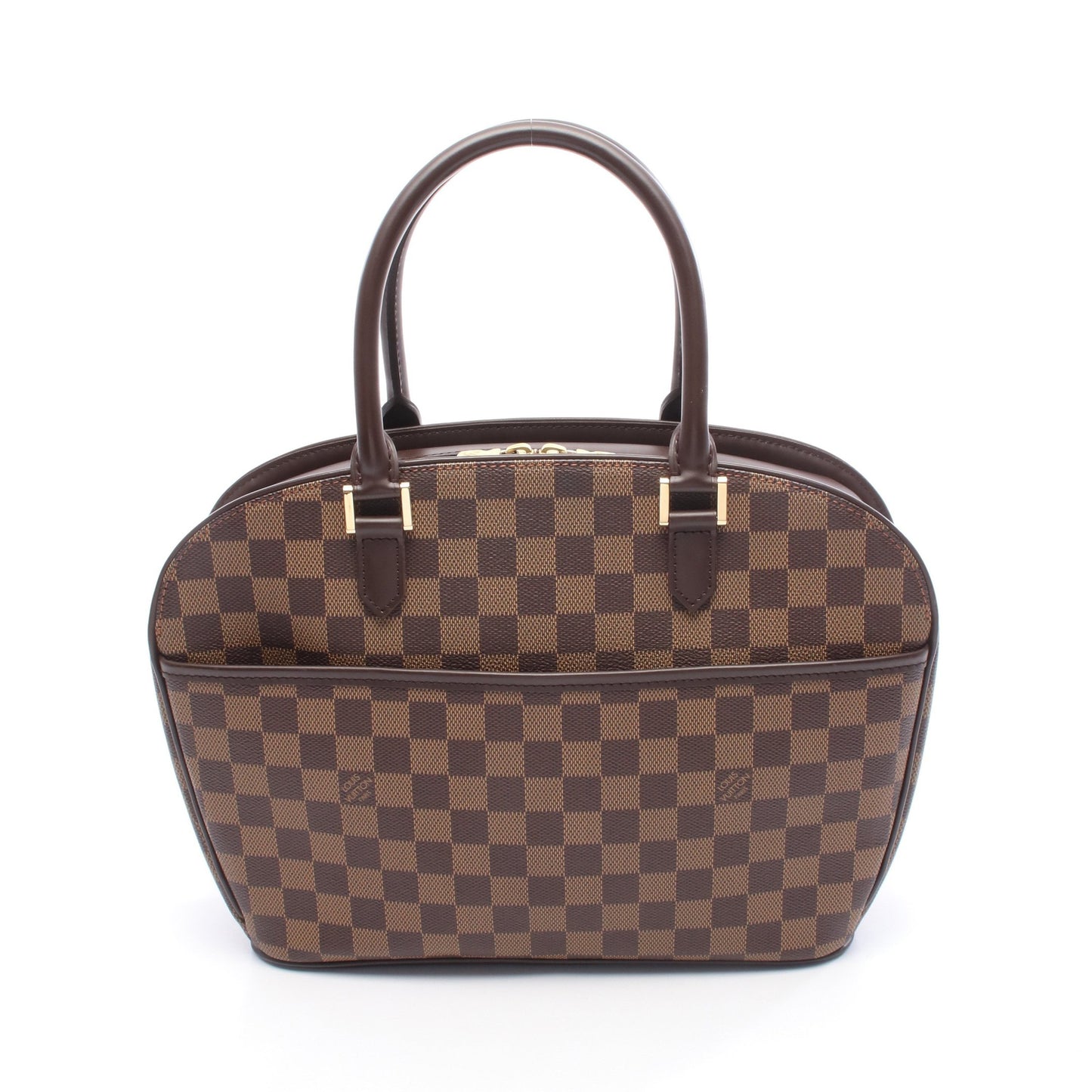 サリア オリゾンタル ダミエエベヌ ハンドバッグ PVC レザー ブラウン ルイヴィトン バッグ LOUIS VUITTON