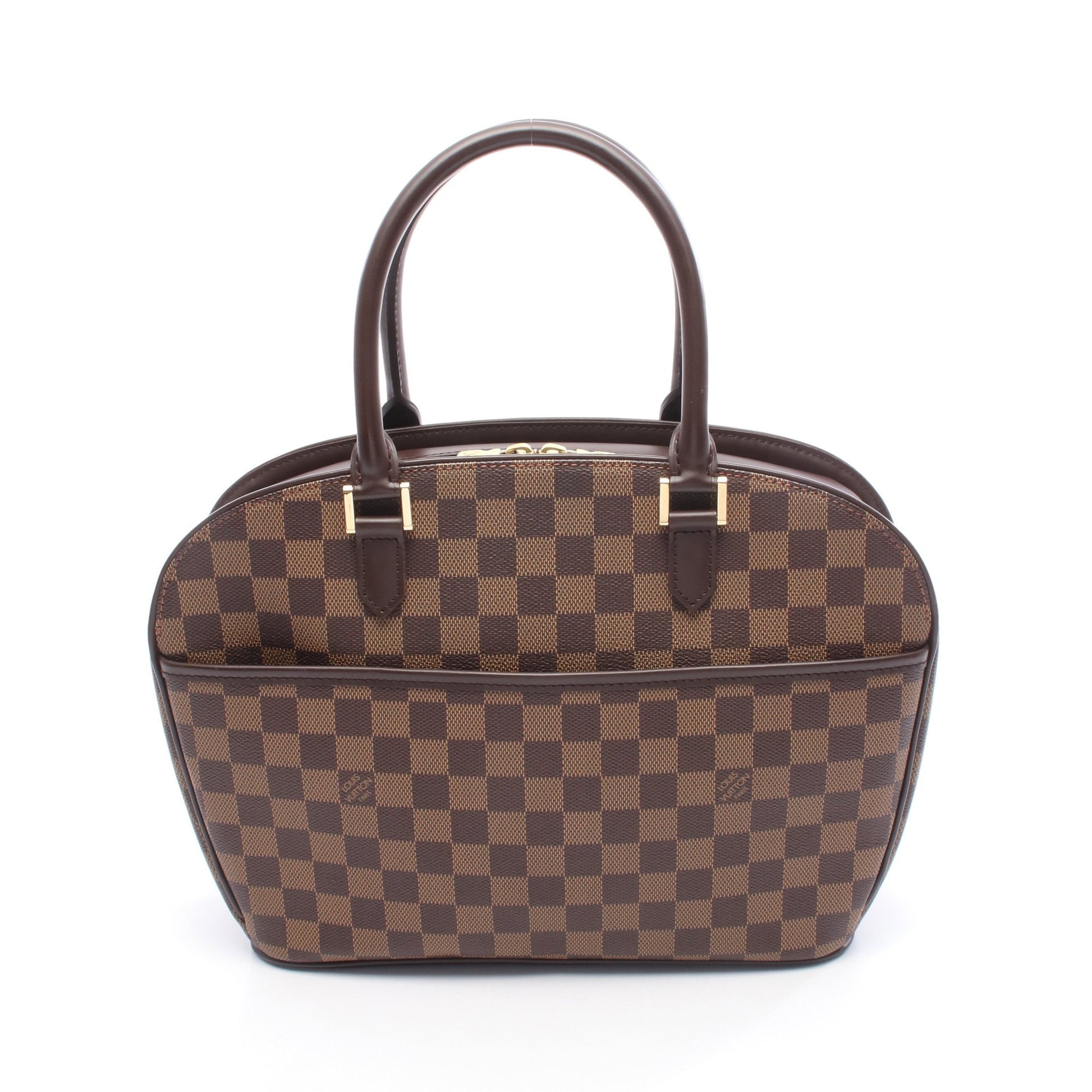 サリア オリゾンタル ダミエエベヌ ハンドバッグ PVC レザー ブラウン ルイヴィトン バッグ LOUIS VUITTON