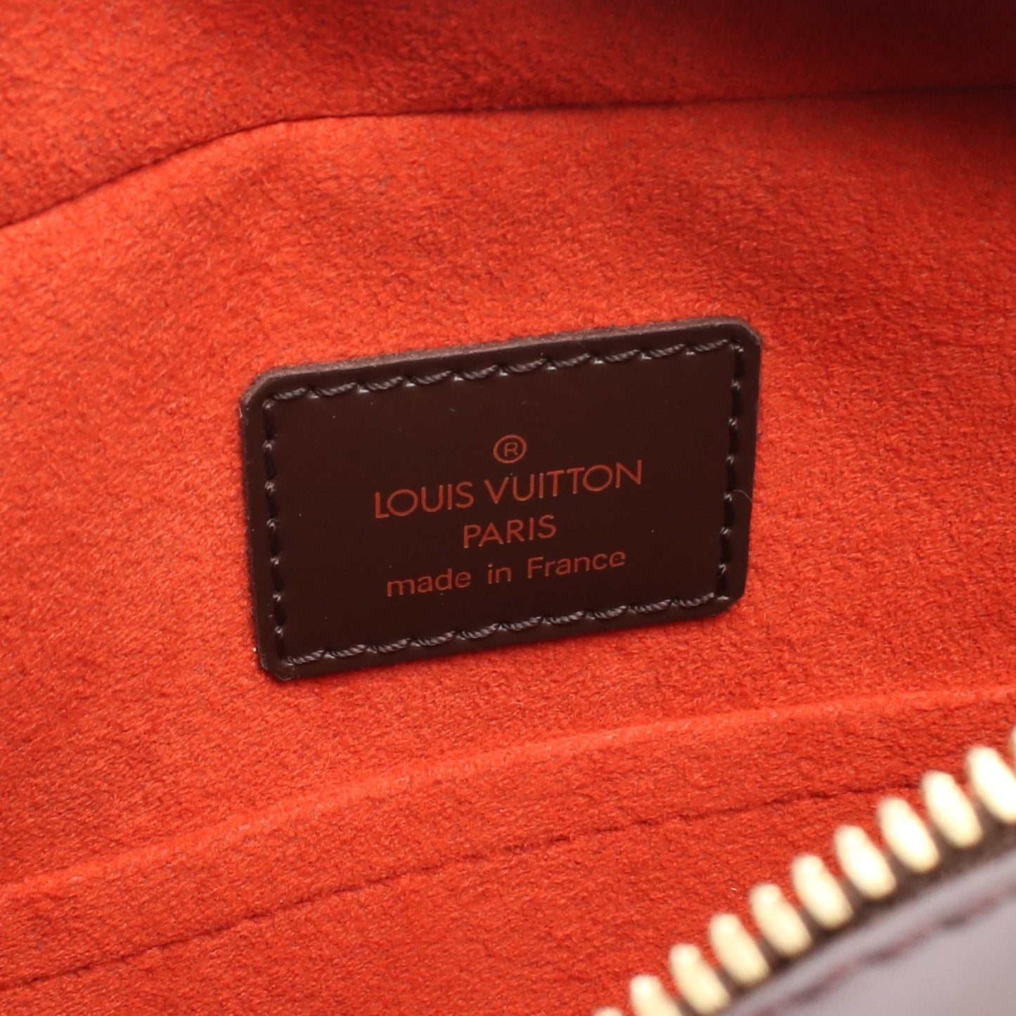 サリア オリゾンタル ダミエエベヌ ハンドバッグ PVC レザー ブラウン ルイヴィトン バッグ LOUIS VUITTON
