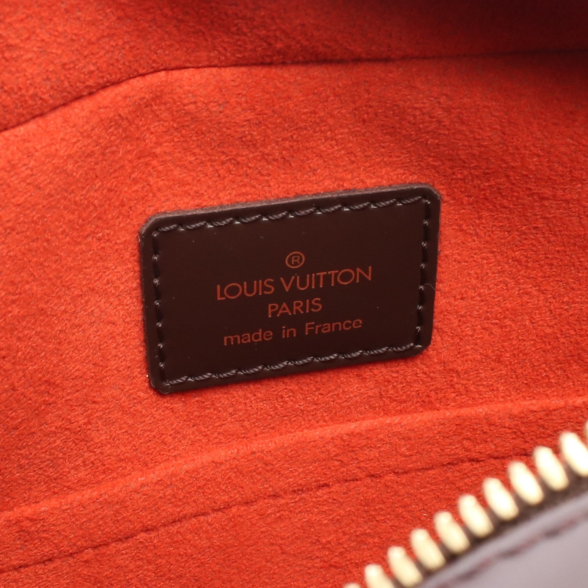 サリア オリゾンタル ダミエエベヌ ハンドバッグ PVC レザー ブラウン ルイヴィトン バッグ LOUIS VUITTON