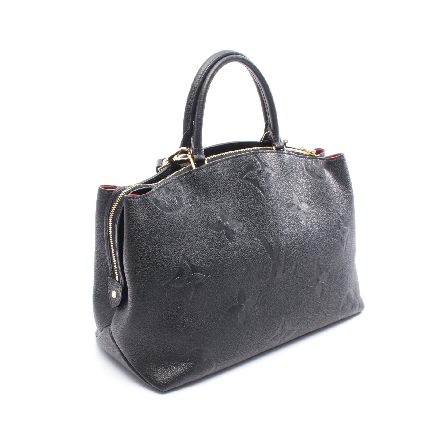 グラン パレMM モノグラムアンプラント ハンドバッグ レザー ブラック 2WAY ルイヴィトン バッグ LOUIS VUITTON