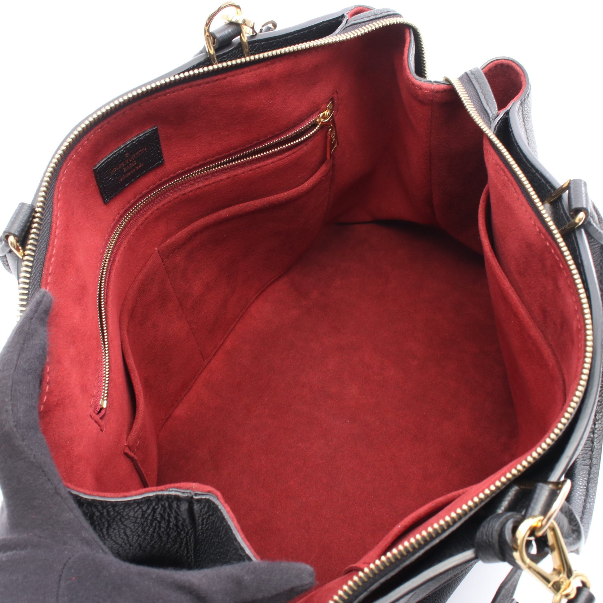 グラン パレMM モノグラムアンプラント ハンドバッグ レザー ブラック 2WAY ルイヴィトン バッグ LOUIS VUITTON