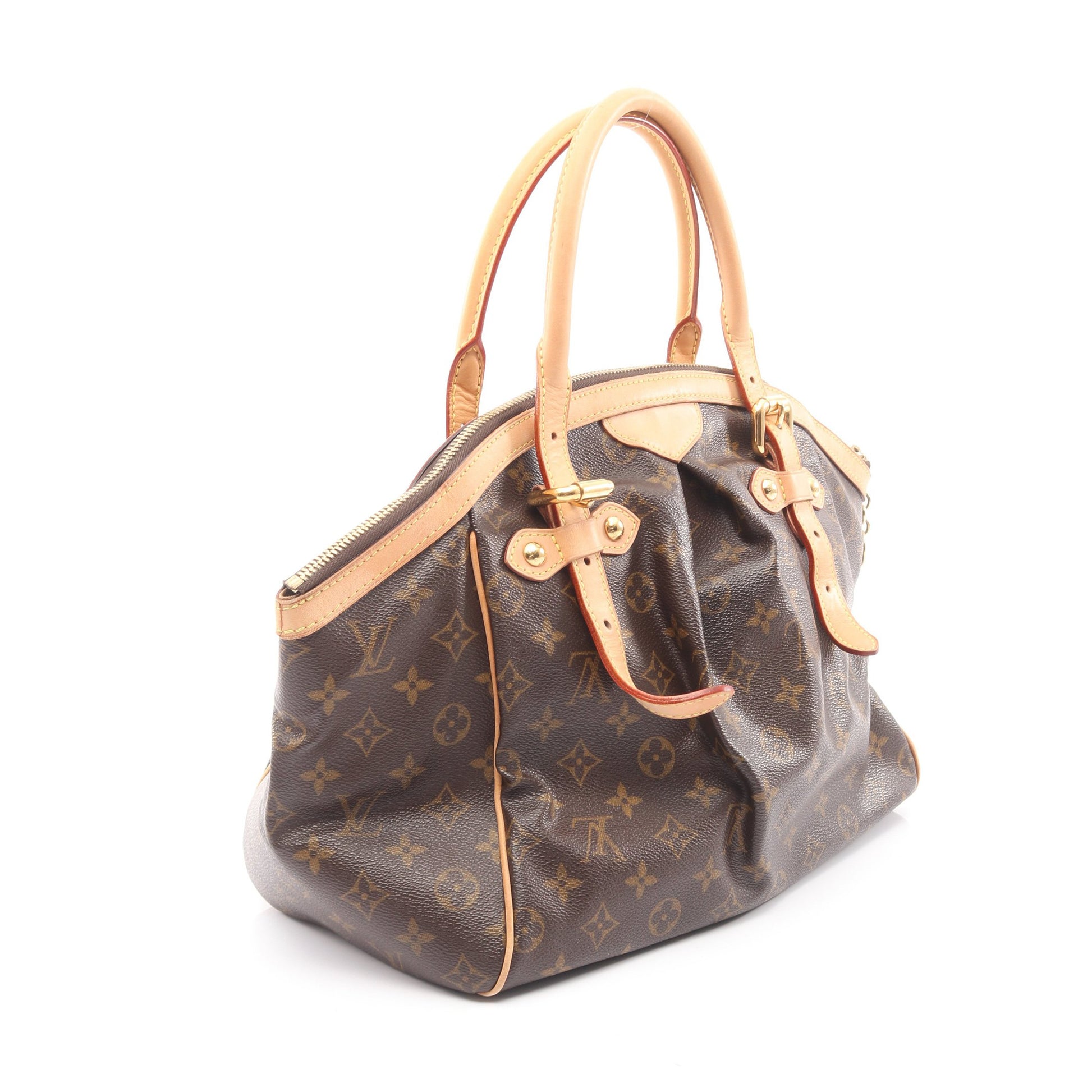 ティヴォリGM モノグラム ハンドバッグ PVC レザー ブラウン ルイヴィトン バッグ LOUIS VUITTON