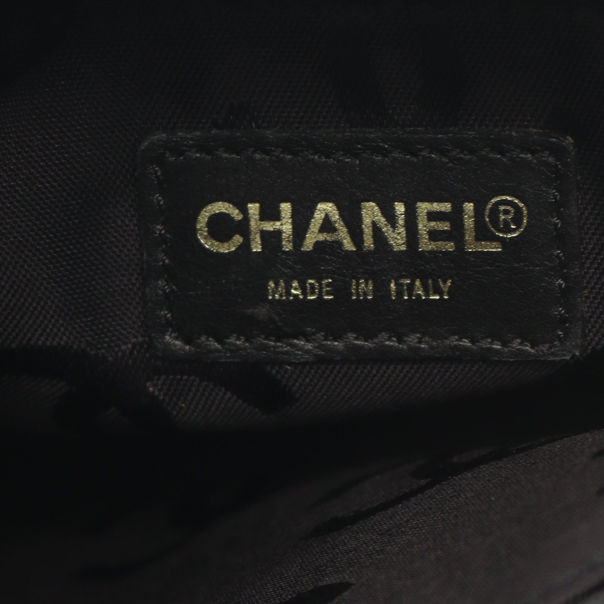 ワイルドステッチ ハンドバッグ レザー ブラック ゴールド金具 シャネル バッグ CHANEL