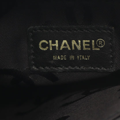 ワイルドステッチ ハンドバッグ レザー ブラック ゴールド金具 シャネル バッグ CHANEL