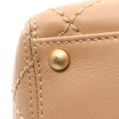 ワイルドステッチ ショルダーバッグ トートバッグ ハンドバッグ トートバッグ レザー ベージュ ゴールド金具 シャネル バッグ CHANEL