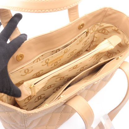 ワイルドステッチ ショルダーバッグ トートバッグ ハンドバッグ トートバッグ レザー ベージュ ゴールド金具 シャネル バッグ CHANEL