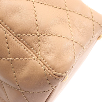 ワイルドステッチ ショルダーバッグ トートバッグ ハンドバッグ トートバッグ レザー ベージュ ゴールド金具 シャネル バッグ CHANEL