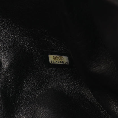 マトラッセ デカココマーク ハンドバッグ ミニボストンバッグ キャビアスキン ブラック シルバー金具 シャネル バッグ CHANEL