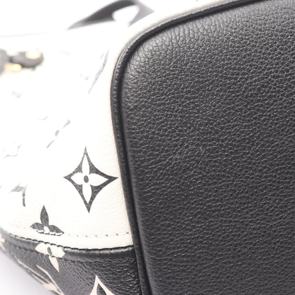 ネヴァーフル MM モノグラムアンプラント ショルダーバッグ トートバッグ レザー ブラック ホワイト ルイヴィトン バッグ LOUIS VUITTON