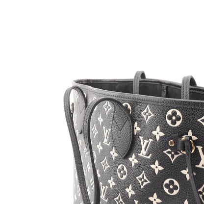 ネヴァーフル MM モノグラムアンプラント ショルダーバッグ トートバッグ レザー ブラック ホワイト ルイヴィトン バッグ LOUIS VUITTON