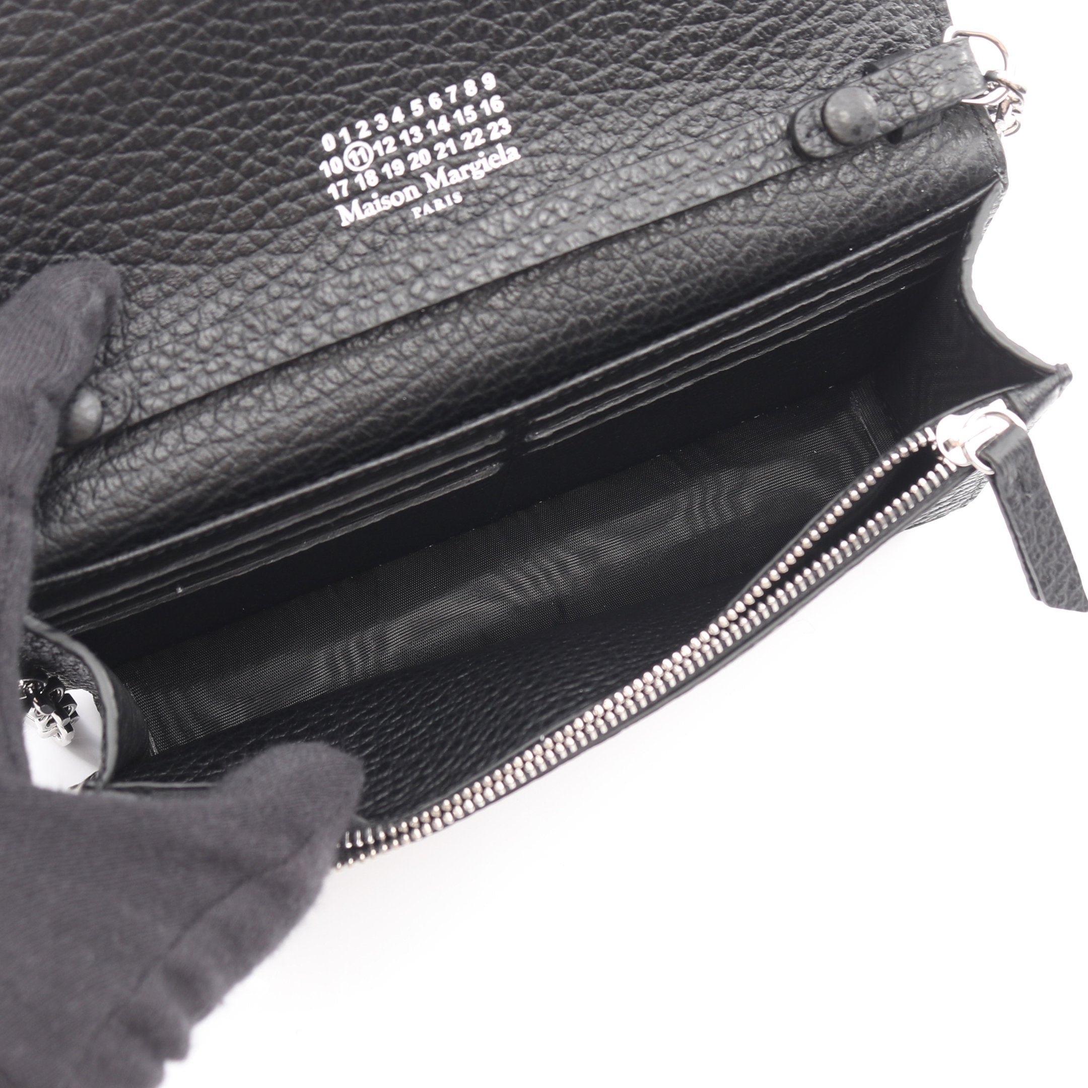 チェーンウォレット レザー ブラック メゾンマルジェラ – RECLO