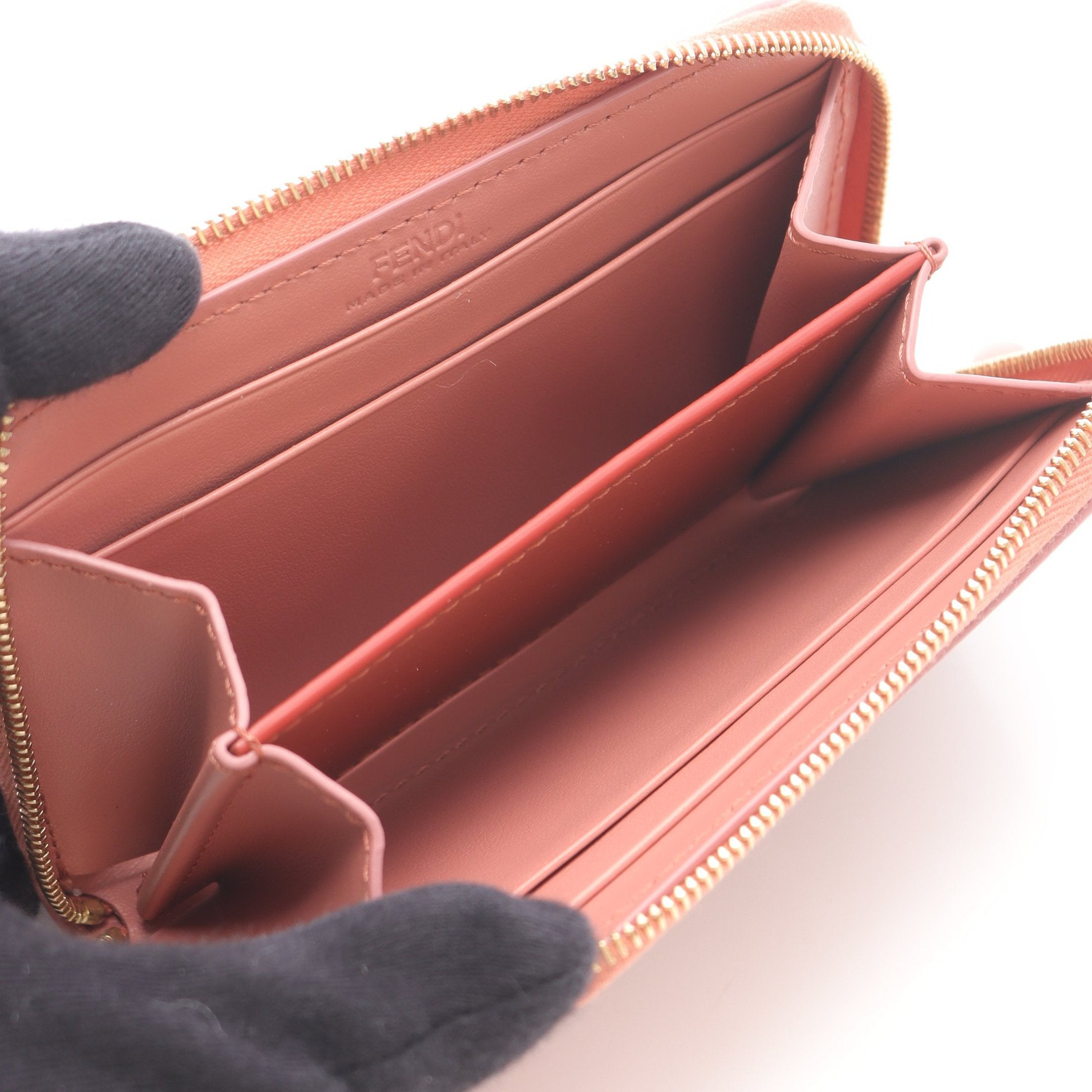 FENDI フェンディ ラウンド財布 FFダイヤモンド ジップアラウンド財布 ミニ FFダイヤモンド ジップアラウンド財布 ミニ ラウンドファスナー財布