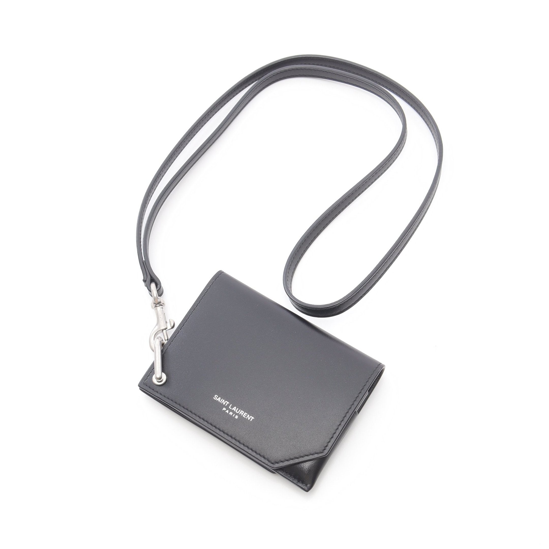 SAINT LAURENT ブラックケース サンローラン SAINT LAURENT カードケース フラグメントケース