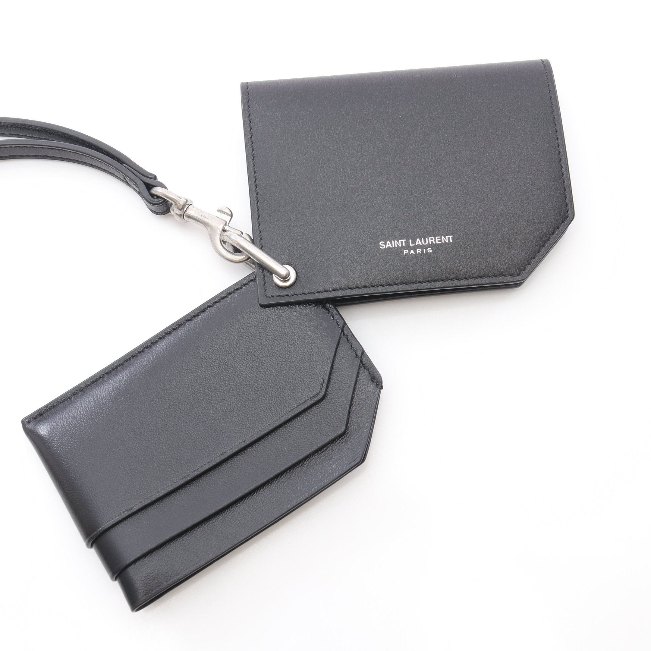 SAINT LAURENT ブラックケース サンローラン SAINT LAURENT カードケース フラグメントケース