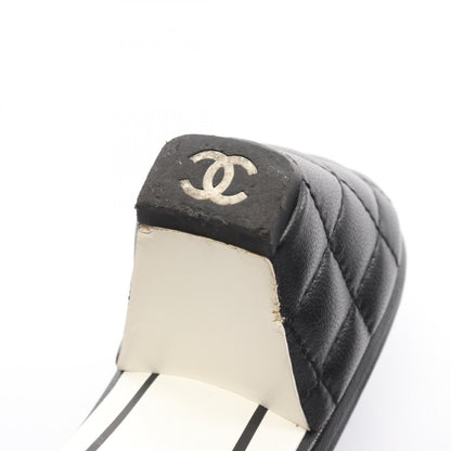 マトラッセ ココマーク サンダル レザー ブラック シャネル シューズ CHANEL