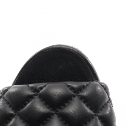 マトラッセ ココマーク サンダル レザー ブラック シャネル シューズ CHANEL