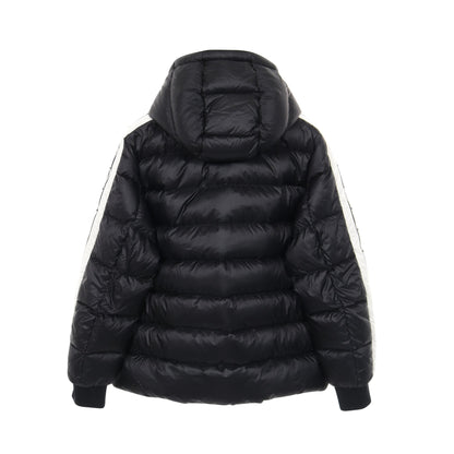 STELLAIRE ダウンジャケット ナイロン ブラック ホワイト フード付き モンクレール アウター MONCLER