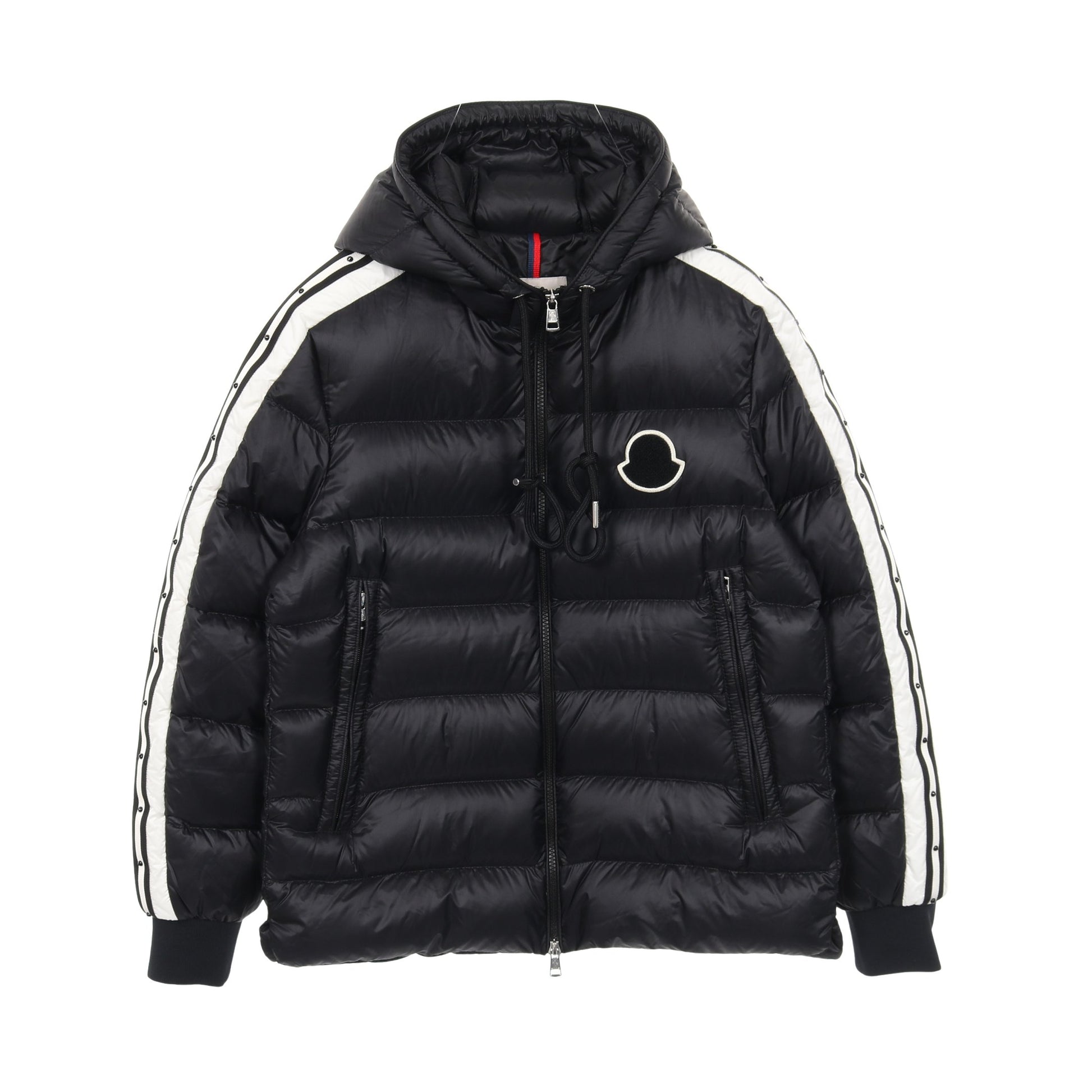STELLAIRE ダウンジャケット ナイロン ブラック ホワイト フード付き モンクレール アウター MONCLER