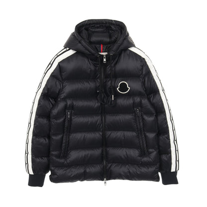 STELLAIRE ダウンジャケット ナイロン ブラック ホワイト フード付き モンクレール アウター MONCLER