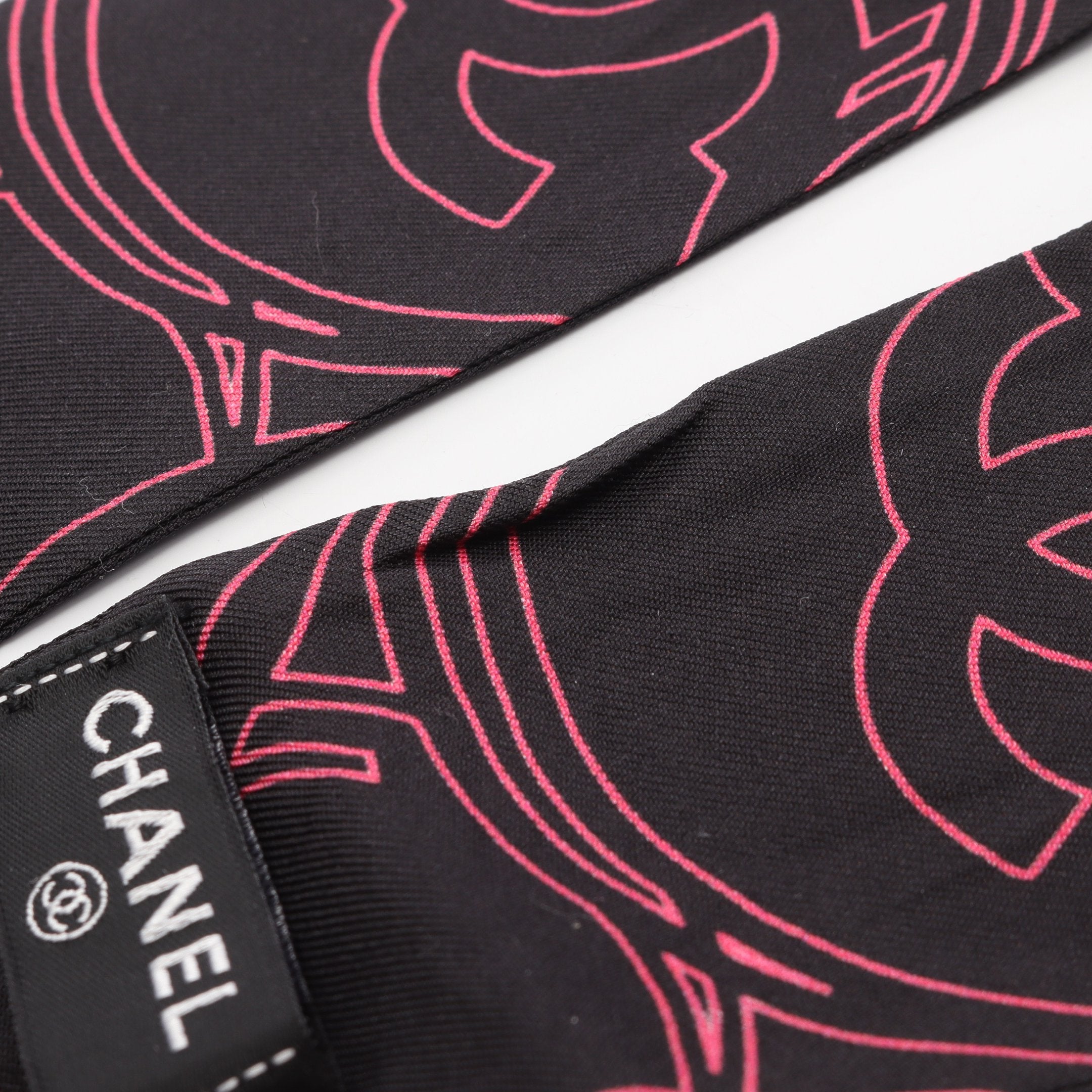 ココマーク スカーフ シルク ブラック ピンク シャネル – RECLO