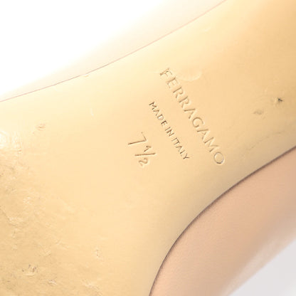 LENA リボンディテール パンプス レザー ピンクベージュ サルヴァトーレフェラガモ シューズ Salvatore Ferragamo