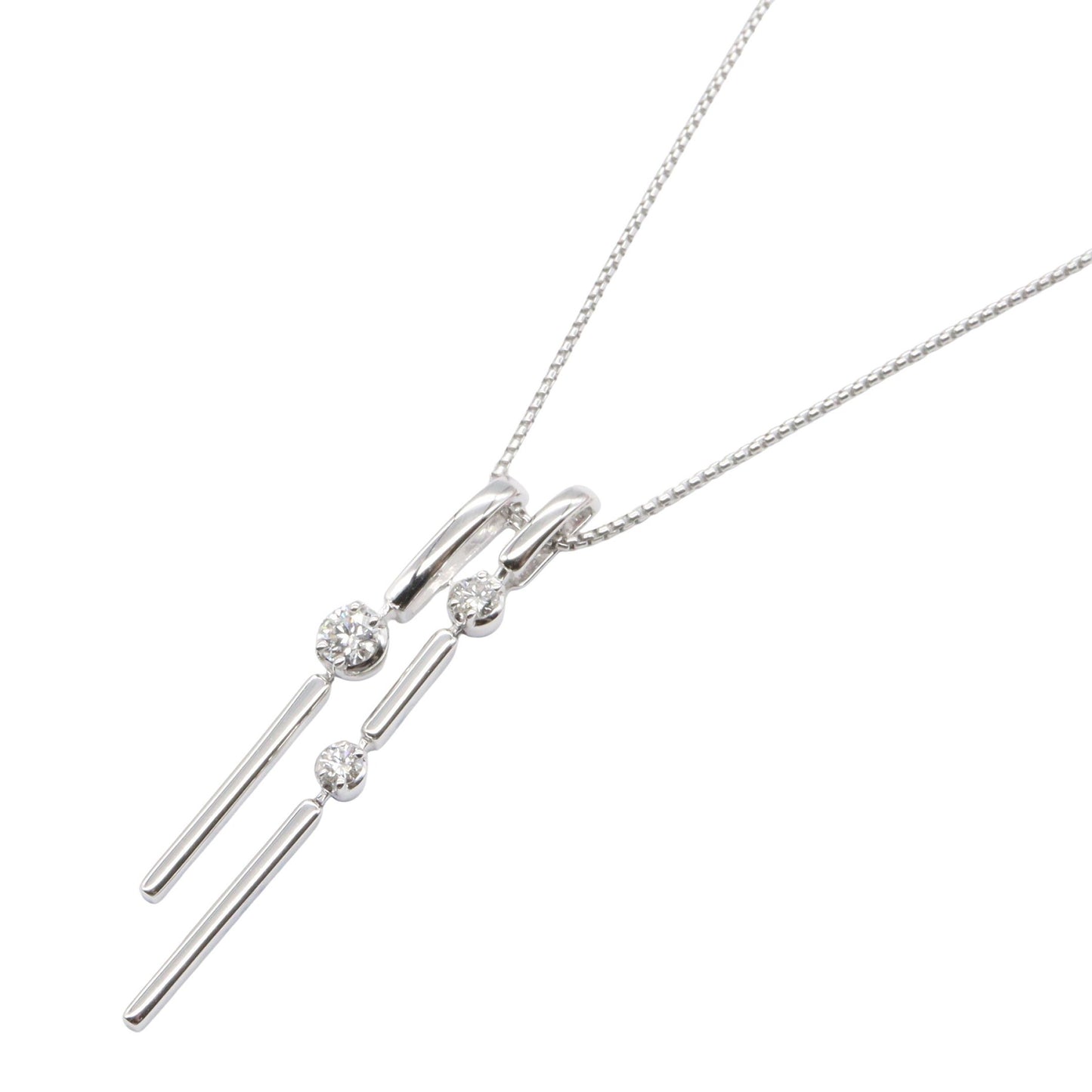ダイヤ ネックレス ネックレス K18WG ダイヤモンド ホワイトゴールド クリア タサキ アクセサリー TASAKI
