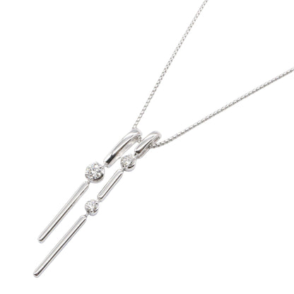 ダイヤ ネックレス ネックレス K18WG ダイヤモンド ホワイトゴールド クリア タサキ アクセサリー TASAKI