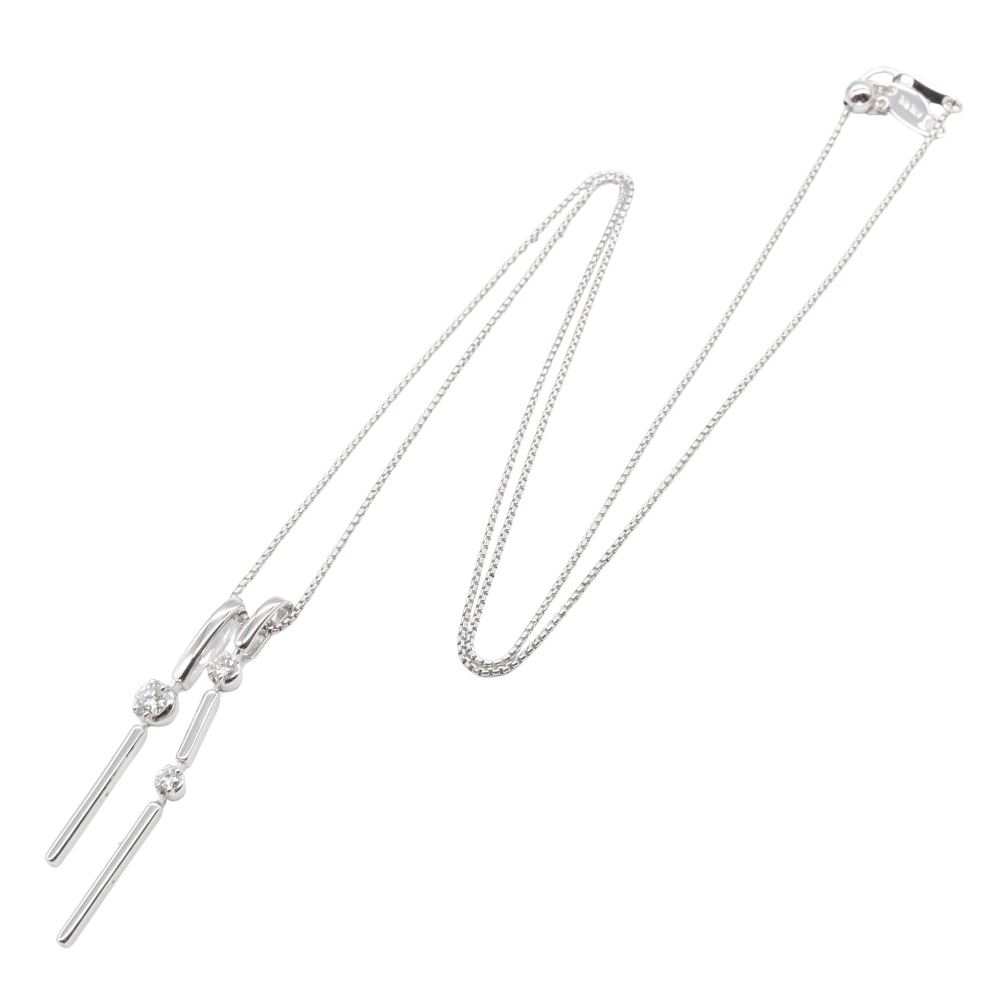 ダイヤ ネックレス ネックレス K18WG ダイヤモンド ホワイトゴールド クリア タサキ アクセサリー TASAKI