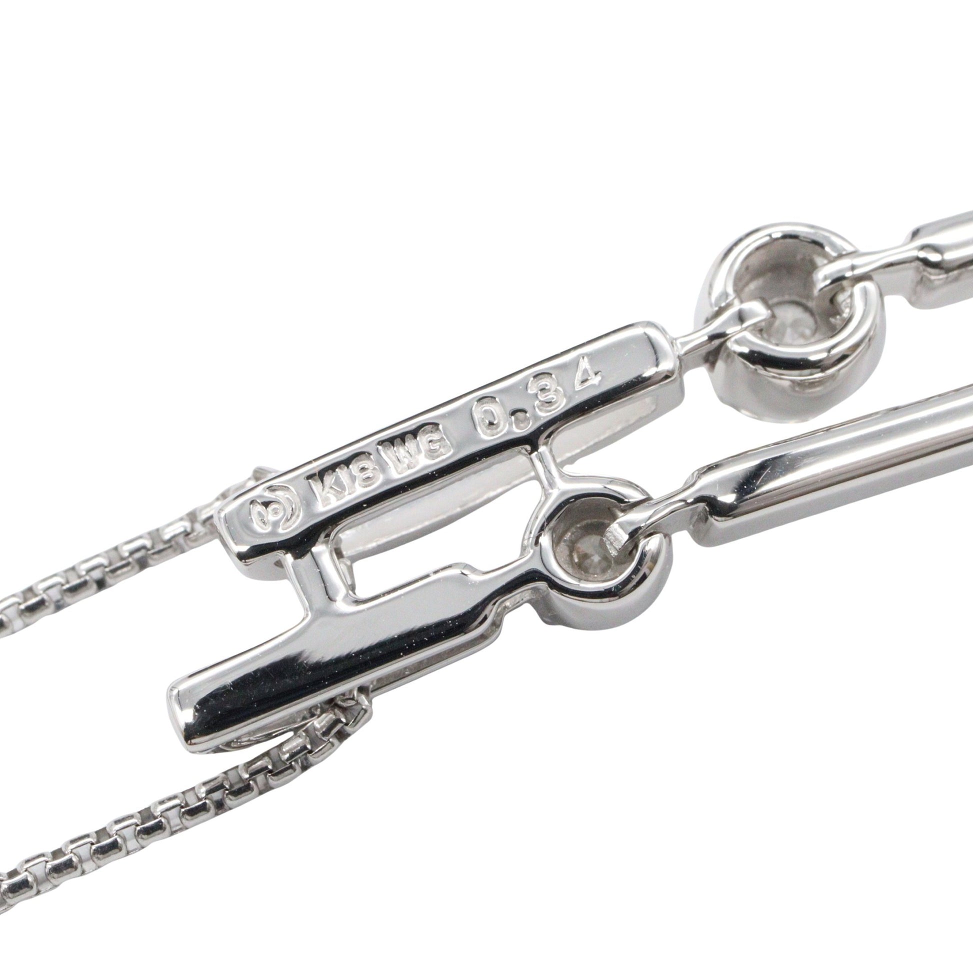 ダイヤ ネックレス ネックレス K18WG ダイヤモンド ホワイトゴールド クリア タサキ アクセサリー TASAKI