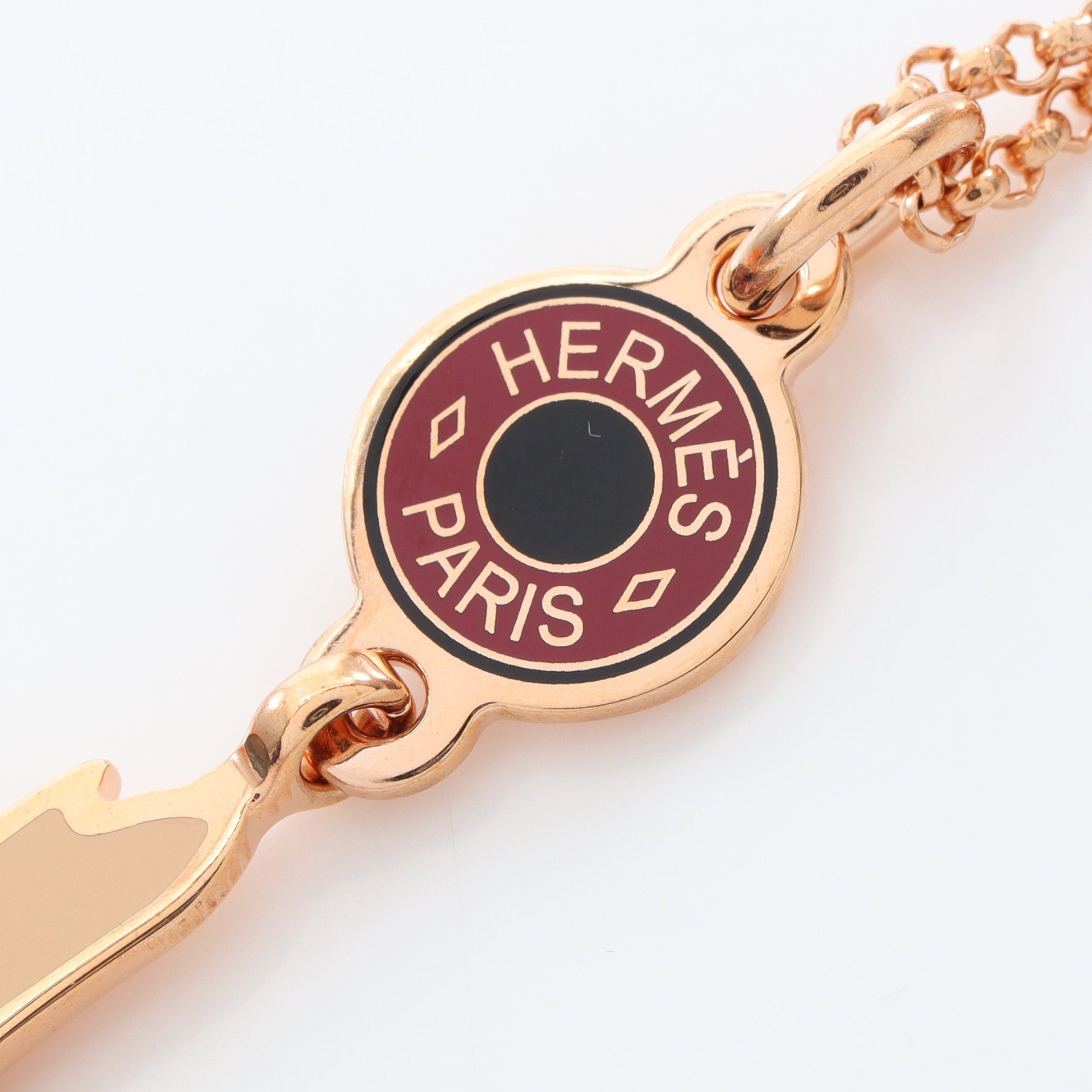Artificier 花火師 ネックレス GP ピンクゴールド マルチカラー エルメス アクセサリー HERMES