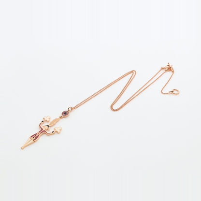 Artificier 花火師 ネックレス GP ピンクゴールド マルチカラー エルメス アクセサリー HERMES
