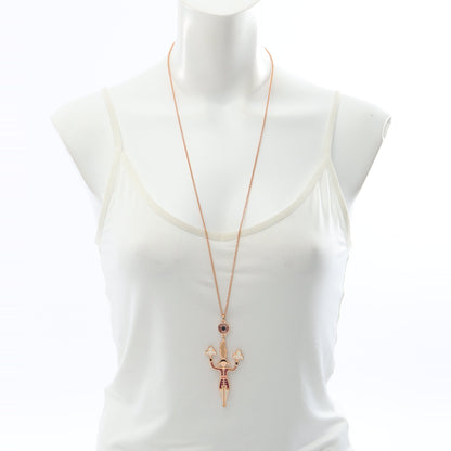 Artificier 花火師 ネックレス GP ピンクゴールド マルチカラー エルメス アクセサリー HERMES