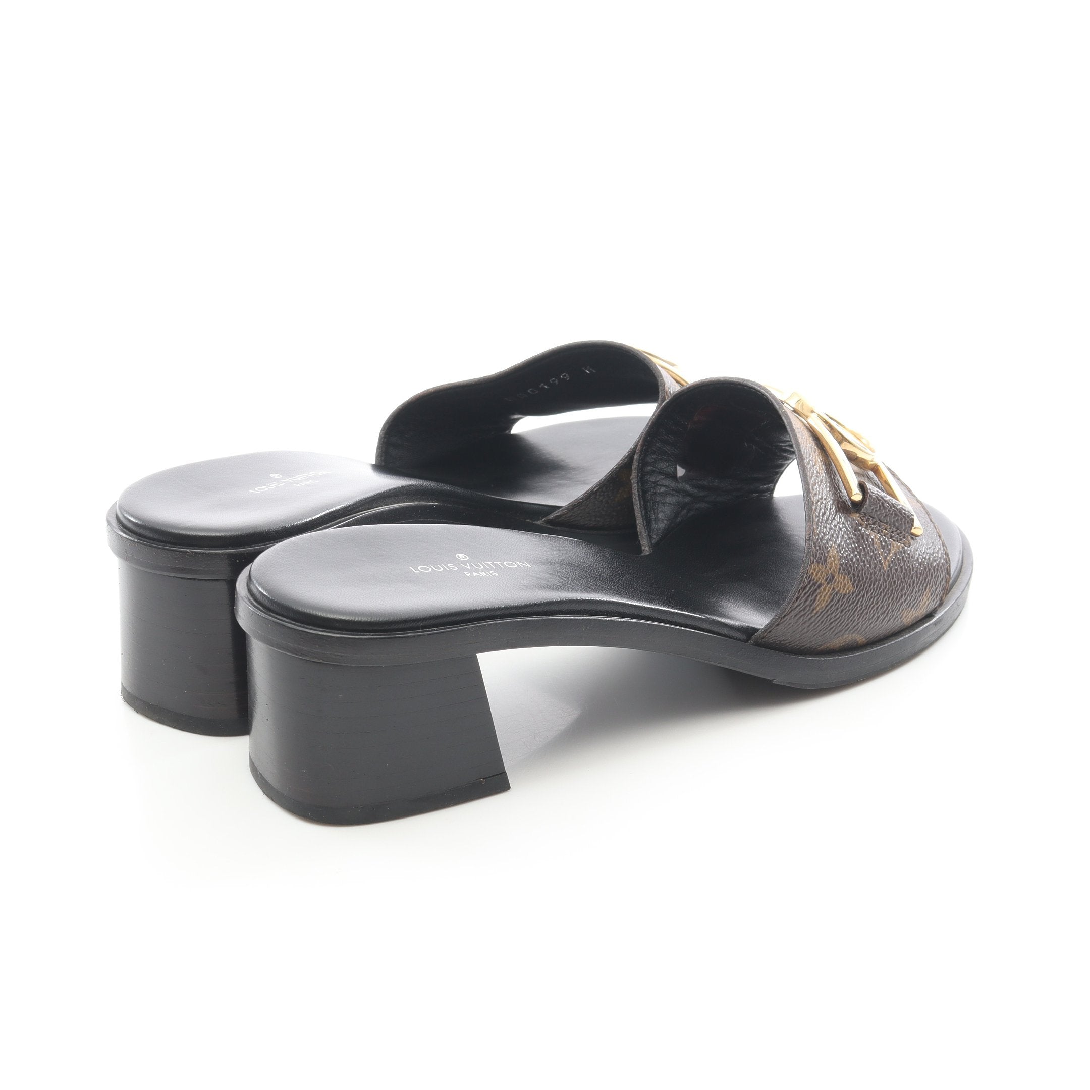 ロックイットライン モノグラム ミュール サンダル PVC レザー