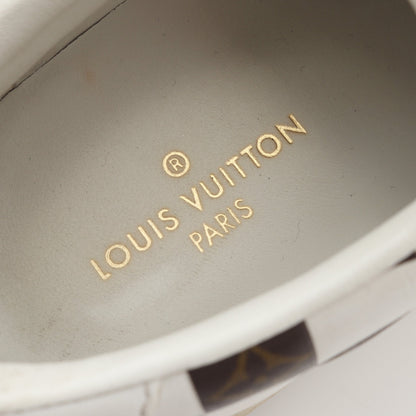 フロントローライン ダミエ モノグラム スニーカー レザー ホワイト ブラウン ルイヴィトン シューズ LOUIS VUITTON