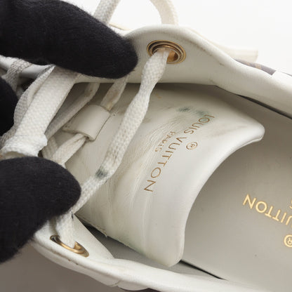 フロントローライン ダミエ モノグラム スニーカー レザー ホワイト ブラウン ルイヴィトン シューズ LOUIS VUITTON