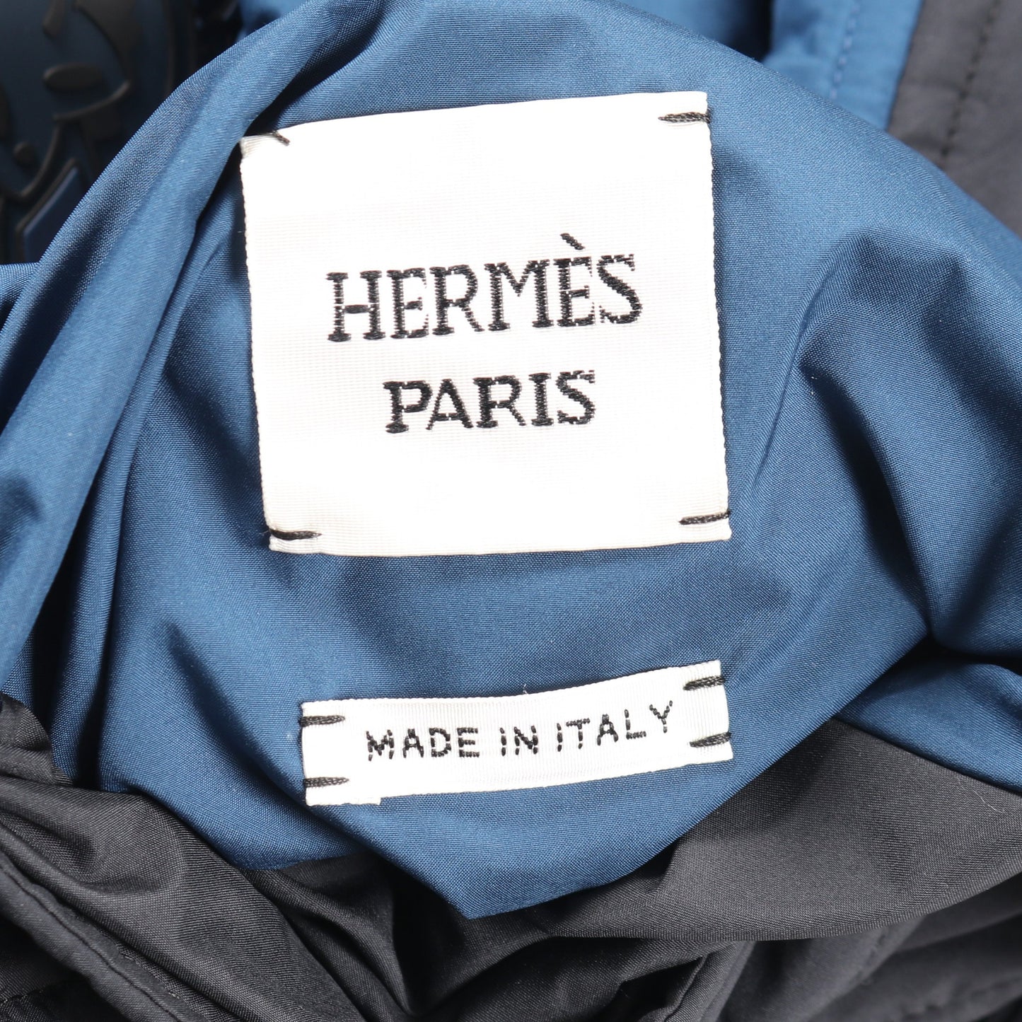 リバーシブル ブルゾン ブラック ブルー エルメス アウター HERMES